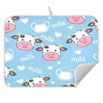 thumbnail image 3 of Cows Milk Pattern Drying Dish Mat Quick Drying Absorbent Soft Durable for Kitchen 18" x 24", 3 of 10