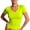 Fluorescent Green, variant on Dwellite Womens V Neck Short Sleeve T Shirt Slim Fit Tees Summer Y2k Going Out Fitted Tops Green L