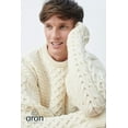 thumbnail image 4 of Aran Men's Traditional Sweater 100% Premium Merino Wool Irish Fisherman Pullover Made in Ireland, 4 of 9