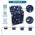 thumbnail image 6 of Navy Blue Christmas Table Runner 108 Inches Long Farmhouse Dress Scarves, Xmas Trees Snowflake Winter Botanical Dining Tablerunner for Coffee Table/Kitchen Island/Party Décor, 13" x 108", 6 of 8