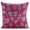 Pink, variant on Custom Pillow Case, Dark Brown Shams, Green Sequins Leaf Botanical Pillow Shams, 24x24 inch (60x60 cm) Pillow Sham, Square Silk Shams, Floral Pillowcases, Tropical - Tulip Tropicava