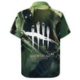 thumbnail image 6 of Dead by Daylight DBD Casual Short Sleeve Shirt Lapel Collar Shirt Summer Beach Shirt 3XL, 6 of 8