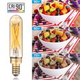 thumbnail image 6 of TORCHSTAR 12Pack T25 Tubular Edison Bulbs, Dimmable T6 LED Bulb, E12 Candelabra Bulb, 4.5W(25W Equiv.), for Chandelier, Wall Lamps, Amber Warm Glass, 6 of 7