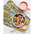 thumbnail image 3 of Orange Lemons Kitchen Dish Towels for Drying Dishes Set of 2, Summer Botanical Checkered Farmhouse Waffle Weave Microfiber Hand Tea Bathroom Towels Quick Dry & Absorbent Towel 12x12, 3 of 7