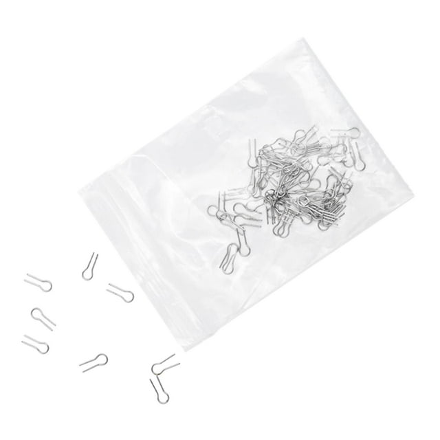 KLKCMS 100 Pieces Hanging Pins 1cm Hanger Hooks for Ceramic Ornaments Porcelain DIY R shaped