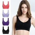 thumbnail image 2 of Seamless Sports Bras for Women Large Size Wireless Brassiere Tank Top with Removable Pads Stretchy Yoga Bra, 2 of 8