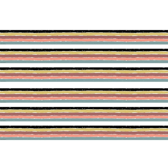 Teacher Created Resources Wonderfully Wild Stripes Straight Border Trim, 35 Feet Per Pack, 6 Packs