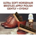 thumbnail image 3 of WBM Horse Hair Shoe Brush, Ergonomic Wooden Design Soft Bristles Shoe Brush - 2 Pack, 3 of 7