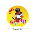 thumbnail image 3 of HCTSHG 500 PCS Christmas Stickers Labels Roll, Self-Adhesive Stickers for Crafts, Envelopes, Tags for Party Decorations Ornaments with Snowman, Snowflake (8 Styles), 3 of 4