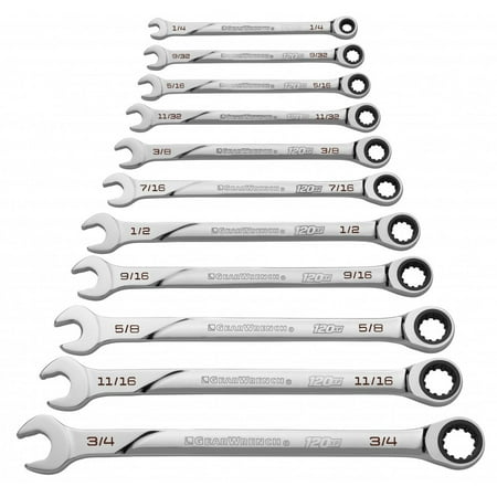 

11 Piece 120Xp Universal Spline SAE XL Combination Wrenches