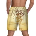 thumbnail image 4 of Balery Bunch of Grapes Mens Swim Trunks Swim Shorts for Men Quick Dry Inseam Beach Shorts with Compression Liner Pocket-Small, 4 of 9