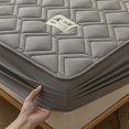 Bedding Quilted Mattress Pad Soy Fiber Fitted Sheet with Elastic Band