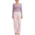 thumbnail image 2 of Royisotas Pajamas for Women Button Down 2 Piece Sleepwear Soft Short Sleeve Lace Comfy Womens Lounge sets Dressy, 2 of 3
