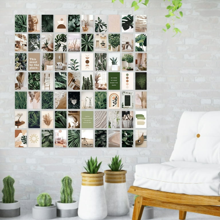 Wall Collage Kit Vintage 70Pcs Aesthetic Room Posters Bedroom Decor for  Teen Girls 70 photo collages ,Dorm Wall Decor, Teen Room Decor