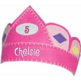 thumbnail image 1 of Corona de cumpleaños rosa personalizada con gemas, 1 of 1