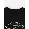 thumbnail image 3 of Women's Lemon Print Casual T-Shirt - Short Sleeve, Crew Neck, Stretchy Cotton Blend, Machine Washable - Perfect for Spring & Summer, 3 of 5