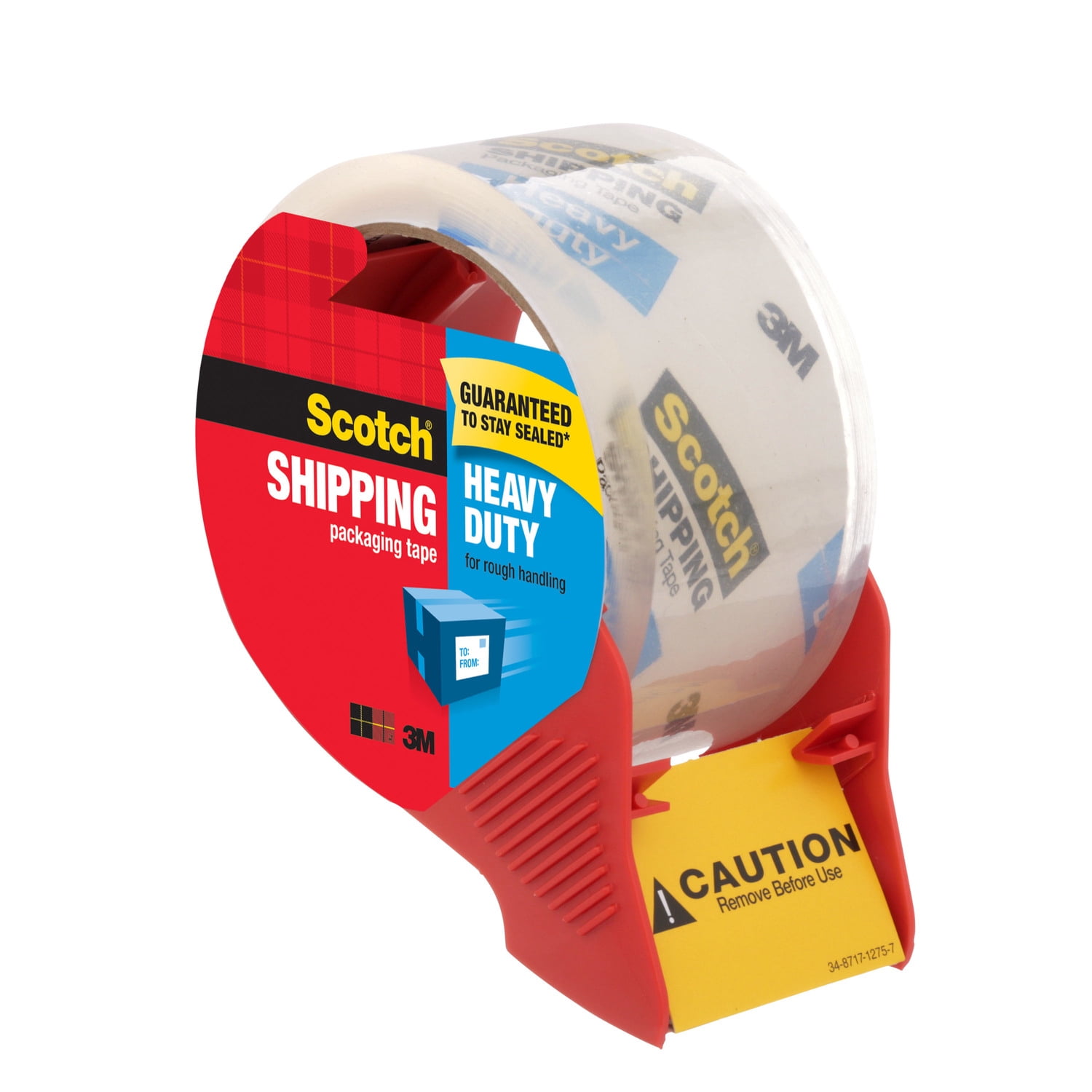 Scotch Heavy Duty Shipping/Packaging Tape Dispenser, 6 Count, Value Pack