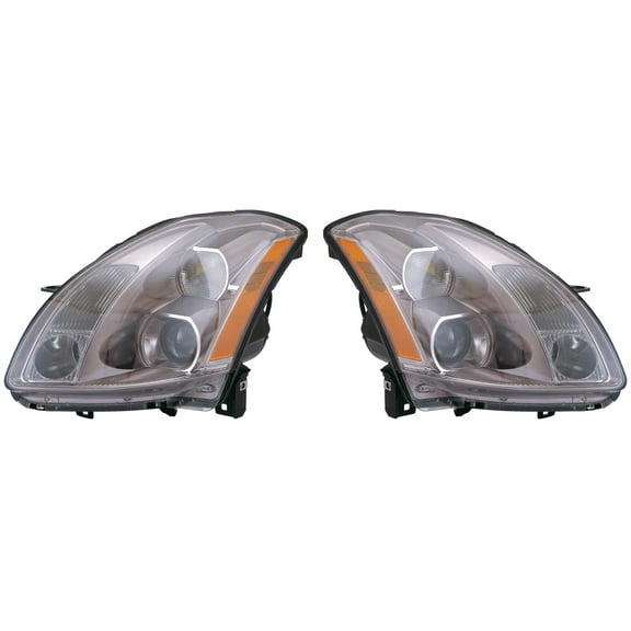 EPIC LIGHTING OE Style Halogen Headlights Assembly Replacement for NISSAN 04-06 NISSAN MAXIMA [ NI2502150 NI2503150 26060ZA80A 26010ZA80A ] Pair