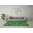 thumbnail image 3 of Ahgly Company Indoor Round Persian Emerald Green Traditional Area Rugs, 6' Round, 3 of 4