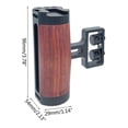 thumbnail image 4 of Mini Side Handle Wooden Handle Side Handgrip Up And Down Adjustable Grip, 4 of 5