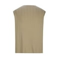 thumbnail image 4 of JMKQLZ Tank Tops for Men, Casual Knitting Cotton Sleeveless Blouse Summer Solid Color Round Neck Tank Vest,Khaki,M, 4 of 5