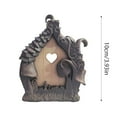 thumbnail image 2 of Fairy Door Desktop Decoration Ornament With Unique Heart Window Design Exquisite Craftsmanship Compact Easy To Place Versatile For Home Office Living Room Decor, 2 of 7