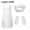 White, variant on Kids Chef Hat and Apron Set,WhiteM