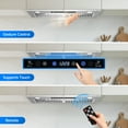 thumbnail image 4 of AMZCHEF Under Cabinet Range Hood 30 Inch 900 CFM with 3 Speed Fan,Convenient Gesture Touch Control, 3W LED Light Strip with Touch Control, Baffle Filters,Charcoal Filters, 4 of 17