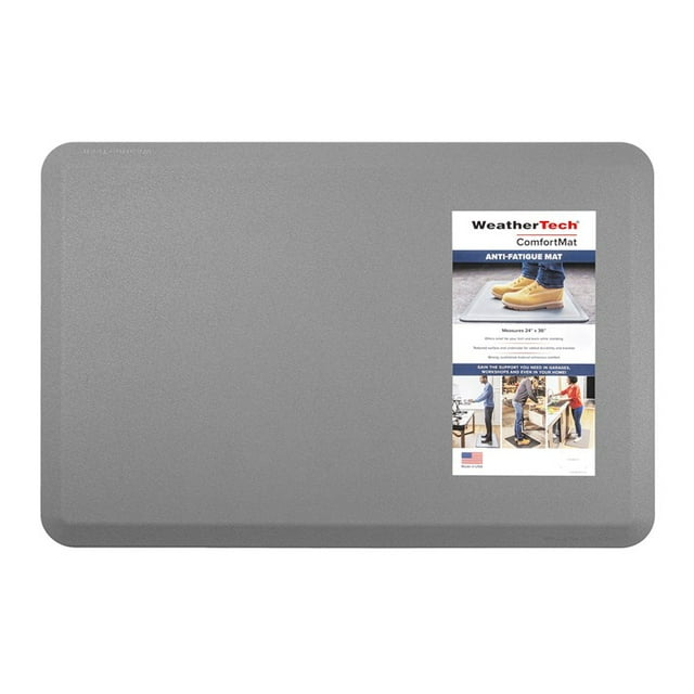 Weathertech Tapis de Travail 81AF23TXGS Tapis de Confort; Uni; Gris; Mousse Intérieure; Emballé Individuellement