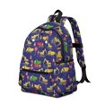 thumbnail image 2 of Excavator and Cloud Blue Pattern Cute School Backpack with Padded Back and Adjustable Shoulder Straps 13.4"x11"x4.7", 2 of 5