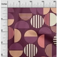 thumbnail image 2 of oneOone Cotton Cambric Wine Fabric Geometric Sewing Fabric By The Yard Printed Diy Clothing Sewing Supplies 42 Inch Wide, 2 of 4