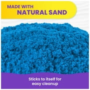 Kinetic Sand, 2lbs Blue Play Sand, Moldable Sensory Toys for Kids, Resealable Bag (Packaging May Vary), for Ages 3 and up