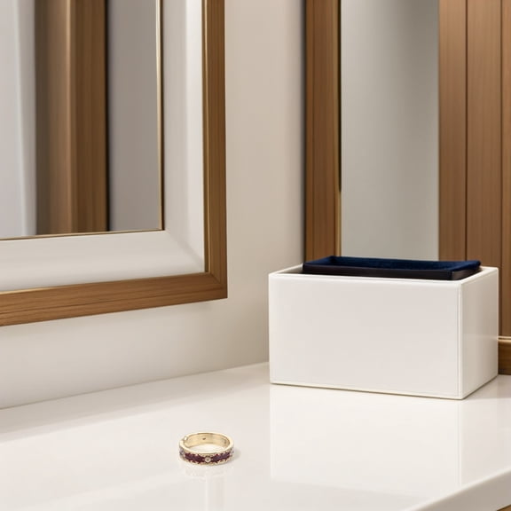 UPOUART Adjustable Red Flower Open Ring for Women's with Sparkling and Enamel Design, Daily and Wedding Wear