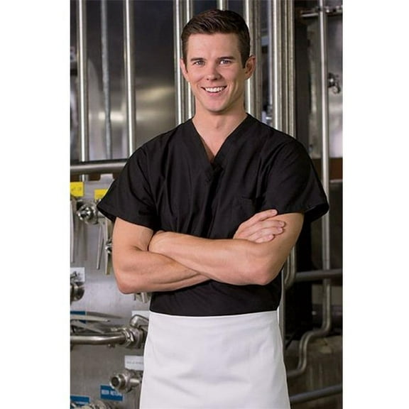 6000-0110 6Extra Large V-Neck Shirt in Black