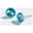 Blue, variant on Women's Green Rivoli Ear Sense Stud Earrings by Howard's