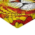 thumbnail image 2 of Ambesonne Fractal Fitted Sheet, Abstract Lion in Wild, Queen Size, Red Yellow, 2 of 3
