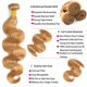 thumbnail image 3 of Extensiones de cabello Nuailisex Honey Blonde Body Wave 45-55cm, 3 of 8