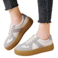 thumbnail image 1 of Zapatos Skate Deporte Casuales Mujeres Con Cordones Antideslizante Cómodo, 1 of 8