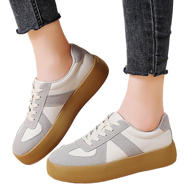 Zapatos Skate Deporte Casuales Mujeres Con Cordones Antideslizante Cómodo