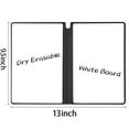 thumbnail image 2 of A5 Size Reusable Dry Erase Notebook,Happon Portable Dry Erase Notebook,Erasable Notebook with 3 Colors Pens and Cleaning Cloth,Whiteboard Notebook for Business Home Office, 2 of 6