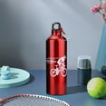 thumbnail image 4 of Fmbmuo Water Bottle Aluminum alloy Red Sports High Volume 650ml with Carry Handle, 4 of 5