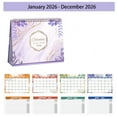 thumbnail image 3 of PLPPYFS 2026 Desk Calendar, Jan. 2026 to Dec. 2026, Standing Flip Desktop Calendar 2026, 10" x 8", Small Desk Calendar with Thick Paper, 2026 Calendars with Strong Twin-Wire, 3 of 9