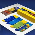 thumbnail image 2 of Coozi Cotton Socks, Cafe by Van Gogh, Gift Box for Men & Women 4 Pairs, S/M, 2 of 7