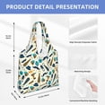 thumbnail image 2 of Xecao's Fathers day Canvas Tote Bag is a versatile choice for women, serving as a stylish beach bag, shopping bag,and reusable grocery bag., 2 of 5