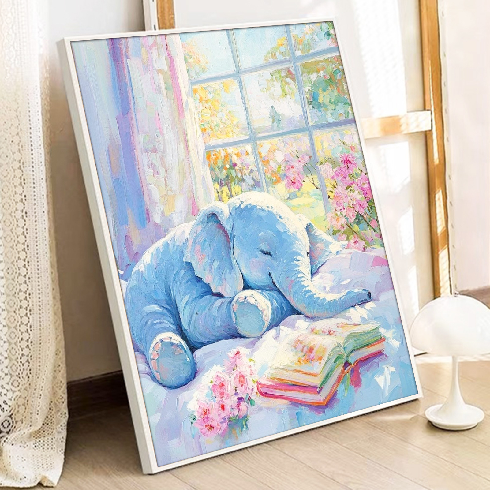 JYLMOOD Paint by Numbers for Adults Kits, DIY Easy Painting by Numbers for Gift Home Wall Decoration 16x20in without Frame