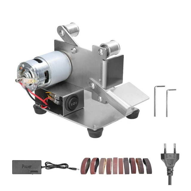 Multifunctional Grinder Mini Electric Belt Sander DIY Polishing Grinding Machine Cutter Edges Sharpener ,Wide Use