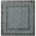 thumbnail image 4 of SAFAVIEH Impressions Bristol Geometric Bordered Wool Runner Rug, Charcoal/Blue, 2'3" x 8', 4 of 9