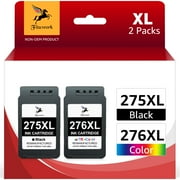 275XL 276XL High Yield Ink Cartridge Replacement for Canon 275 276 Ink TS3520 TS3522;TR4720 printers (Black/Tri-Color, 2 Pack)