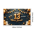 thumbnail image 3 of Rose Gold Theme Birthday Banner Crown Design Official Teenager Banner for Teen Party Indoor Celebration, 3 of 9