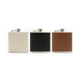 thumbnail image 4 of Faux Leather Wrapped Metal Hip Flask - Blank, 4 of 4